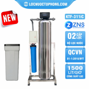 Bộ lọc tổng đầu nguồn gia đình KTF-311iC - 2 Cấp lọc, Van tự động, Xử lý Canxi