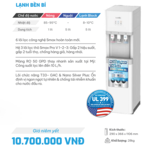 Cây nước nóng lạnh nguội tích hợp RO KAROFI HCV 208PRO